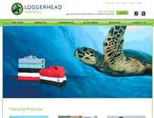 Tablet Screenshot of loggerheadapparel.com